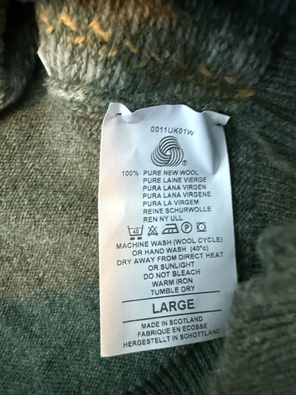 Hawick Knitwear 100% Lambswool Sweater NWT - Picture 5 of 6